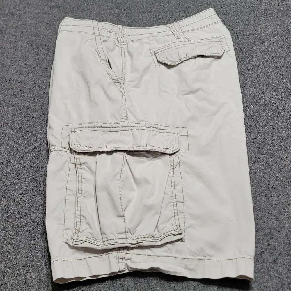 Vintage Y2K Polo Jeans Co Shorts Mens 40 Tan Ralph Lauren Cargo Baggy Streetwear